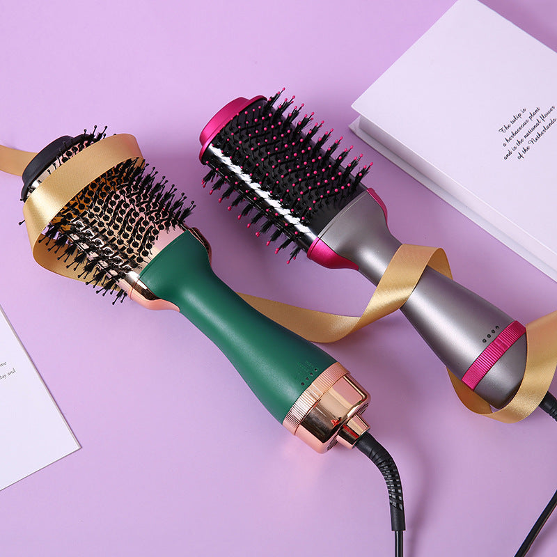 Curling Straight Blow 3-In-1 Multi-Function Hot Air Comb Curling Iron