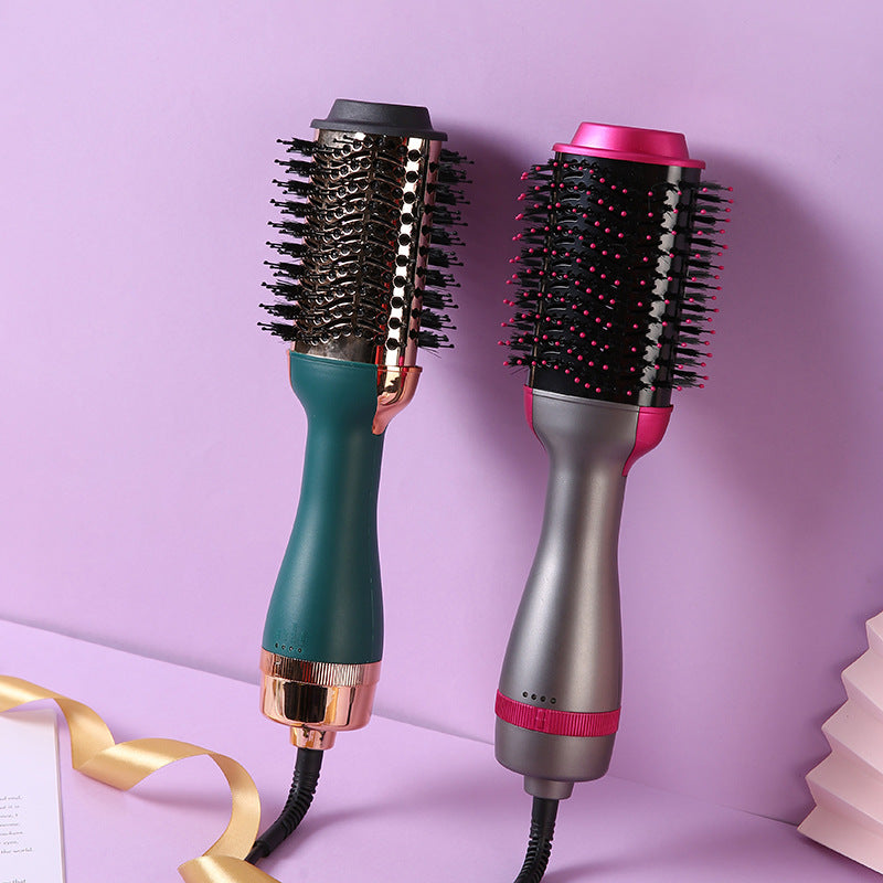 Curling Straight Blow 3-In-1 Multi-Function Hot Air Comb Curling Iron